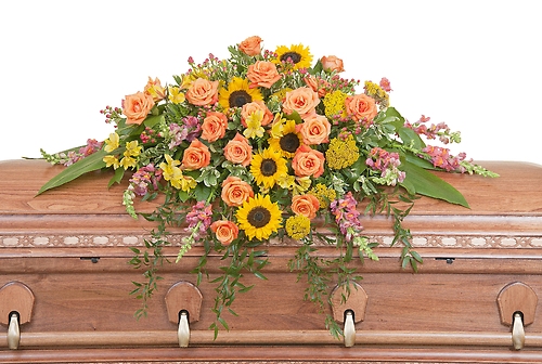 Heaven\'s Sunset Casket Spray