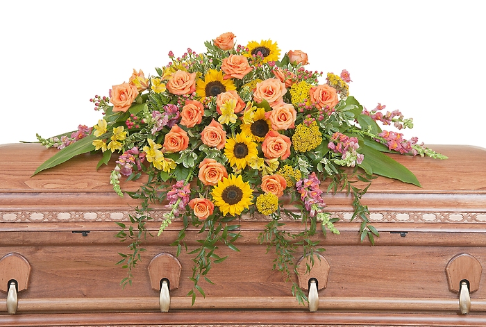 Heaven\'s Sunset Casket Spray