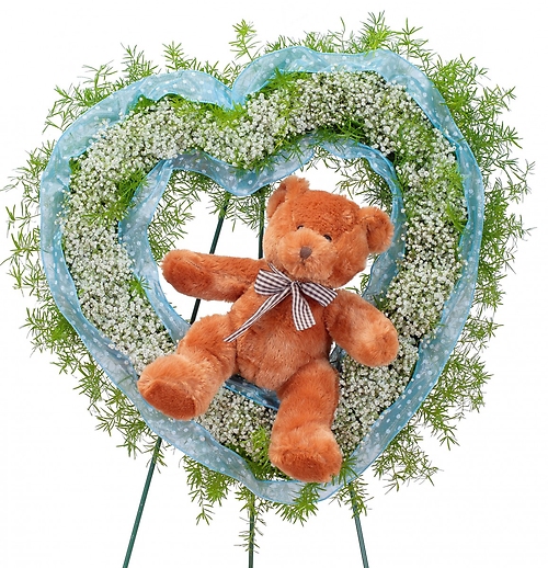 Tiny Angels Wreath in Blue