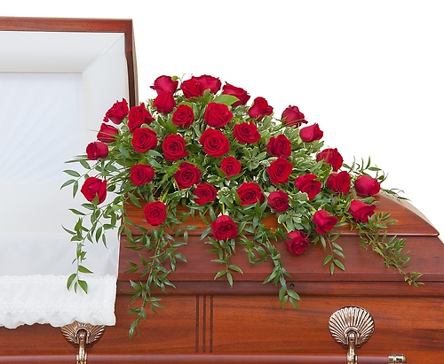 Simply Roses Deluxe Casket Spray
