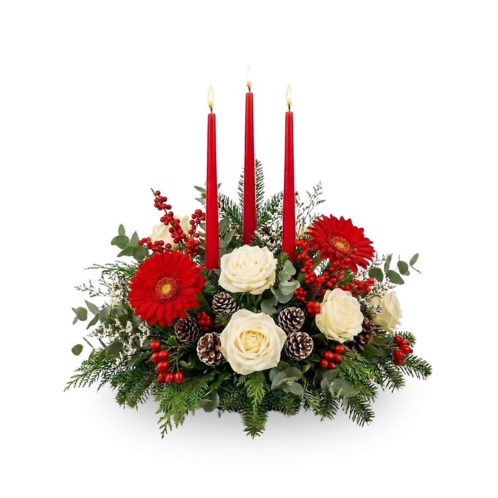 Crimson & Cream Yuletide Hearth