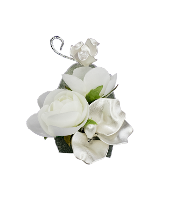 Satin Pearl Boutonniere