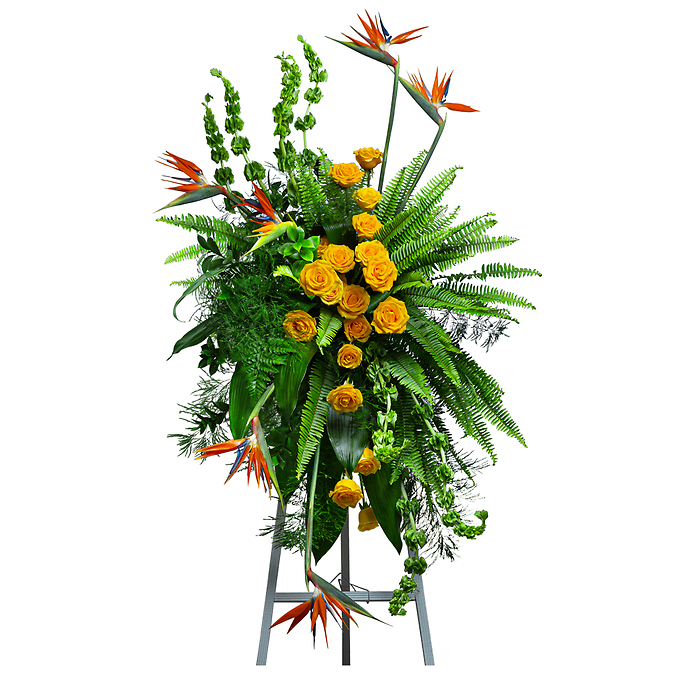 Birds of Solace Sympathy Standing Spray - Deluxe