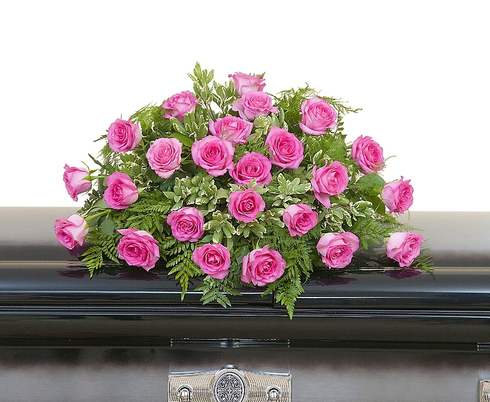 Pink Rose Casket Spray