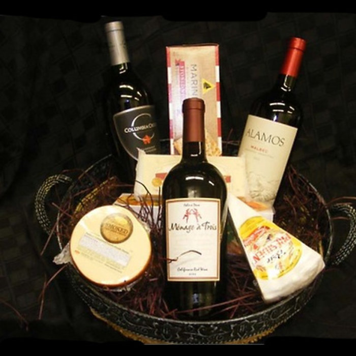 Wine and Cheese basket