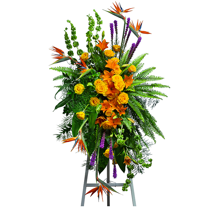 Birds of Solace Sympathy Standing Spray - Deluxe