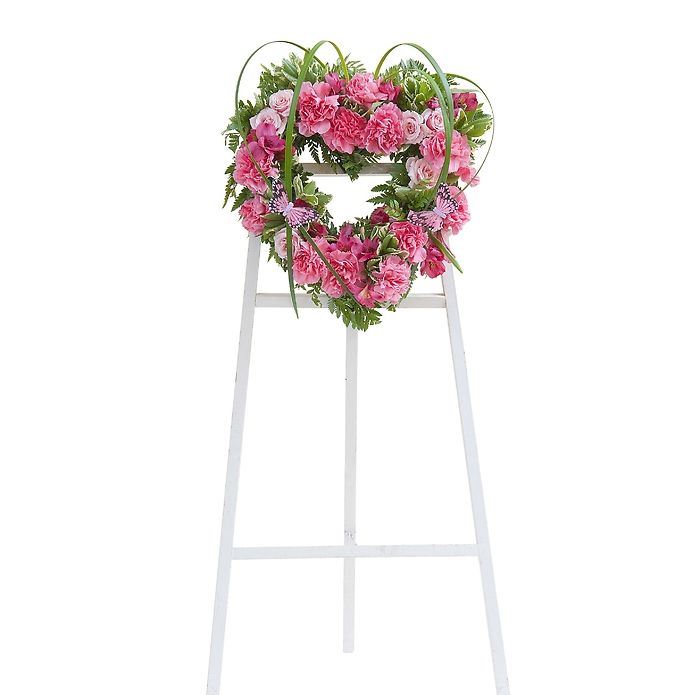 Peaceful Pink Heart Spray
